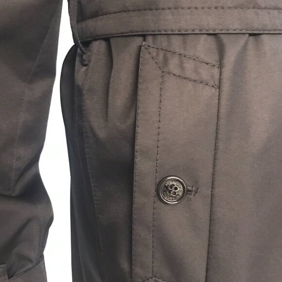 Authenticated Burberry London Black Double Breasted Barkstone Trench Coat US 6/8 - Picture 5 of 16